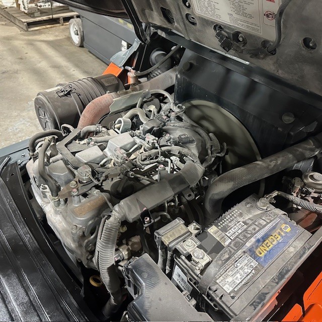 2021 Toyota 8FDU25 5000lb Used Diesel Forklift Triple Mast Sideshift 6243 Hours