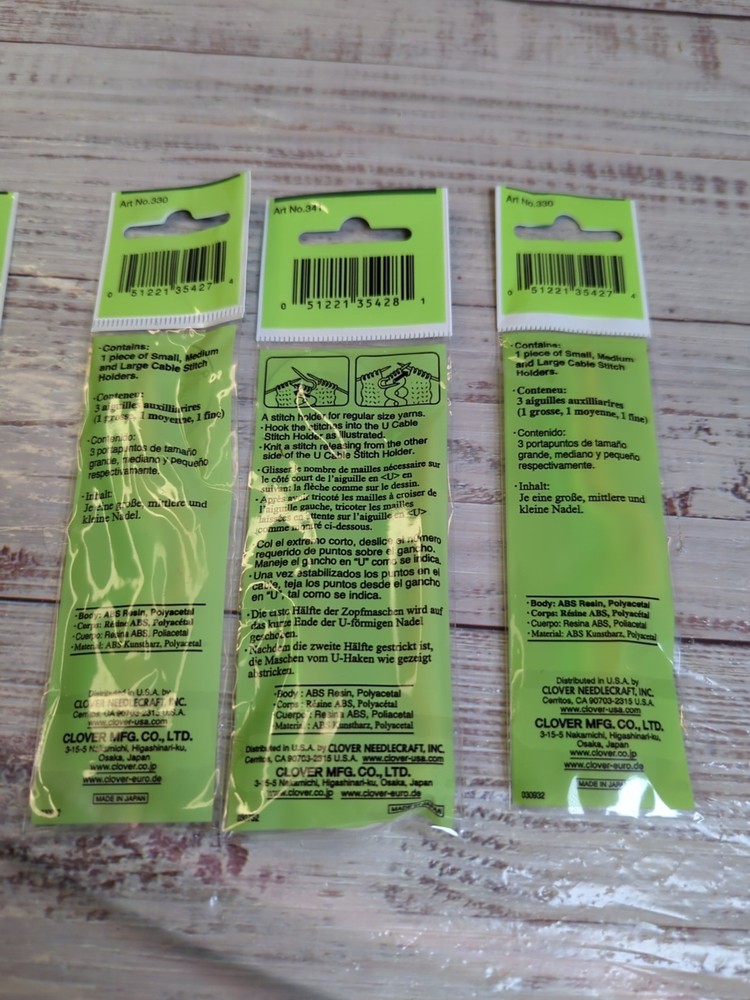 CLOVER Knitting accessories, cable stitch holder, split ring, tapestry needles
