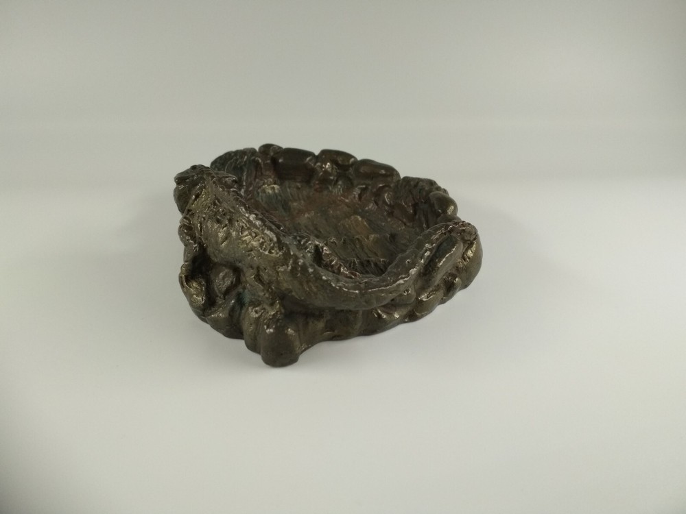 Lizard - salamander, Soviet bronze ashtray, *30