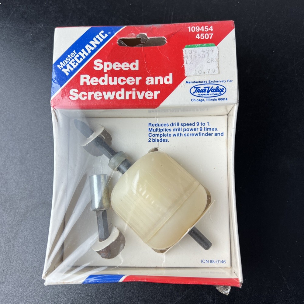 Master Mechanic Speed Reducer and Screwdriver Vintage