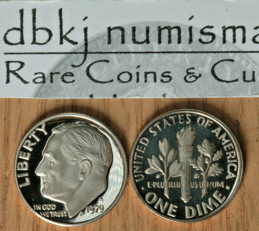 1979 S Proof Roosevelt Dime - Type 1 - Filled "S"