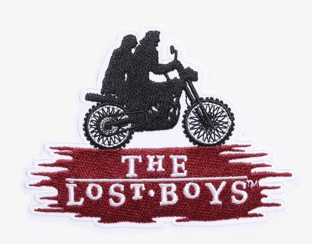 The Lost Boys Michael and David On Motorcycle Exclusive Silhouette Iron On Patch