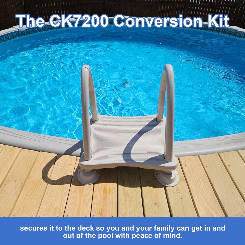 Upgrade Above Ground Pool Ladder CK7200 Deck Mount Conversion Kit Accessory