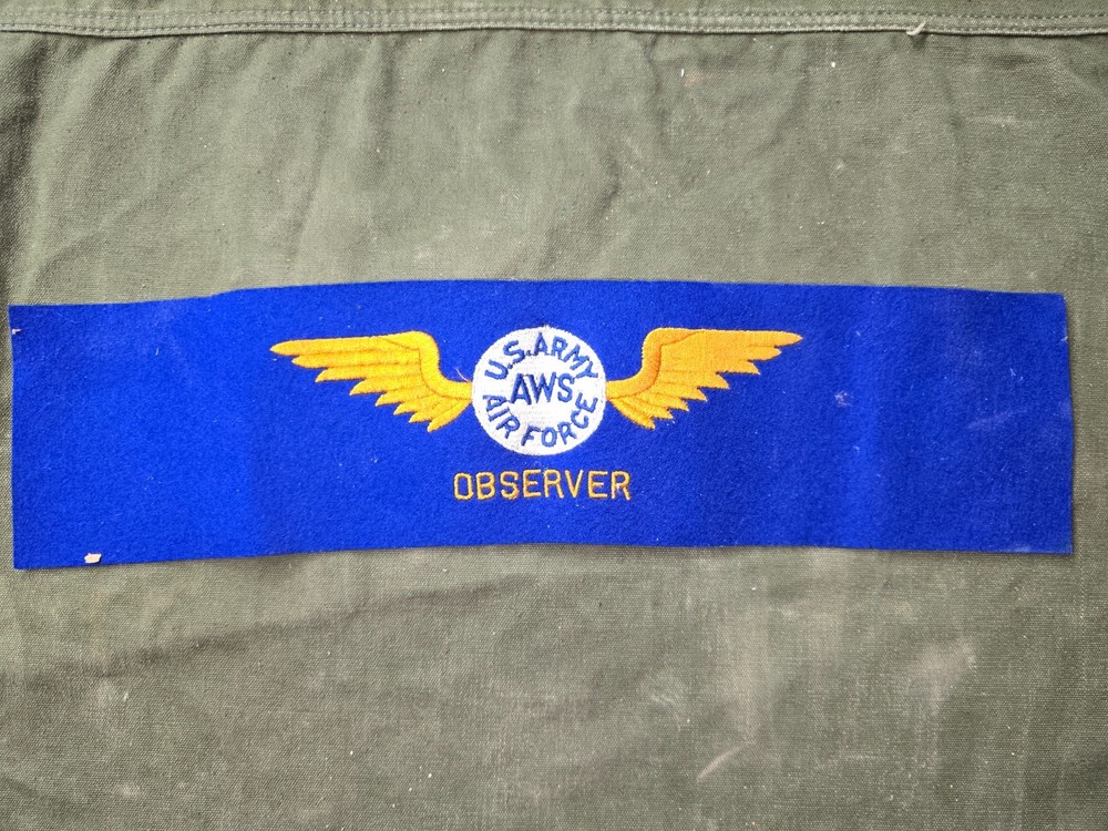 WWII USAAF AWS Observer Armband #1
