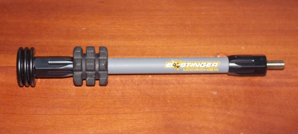 Bee Stinger MicroHex 8" Stabilizer in Grey Finish- B Stinger