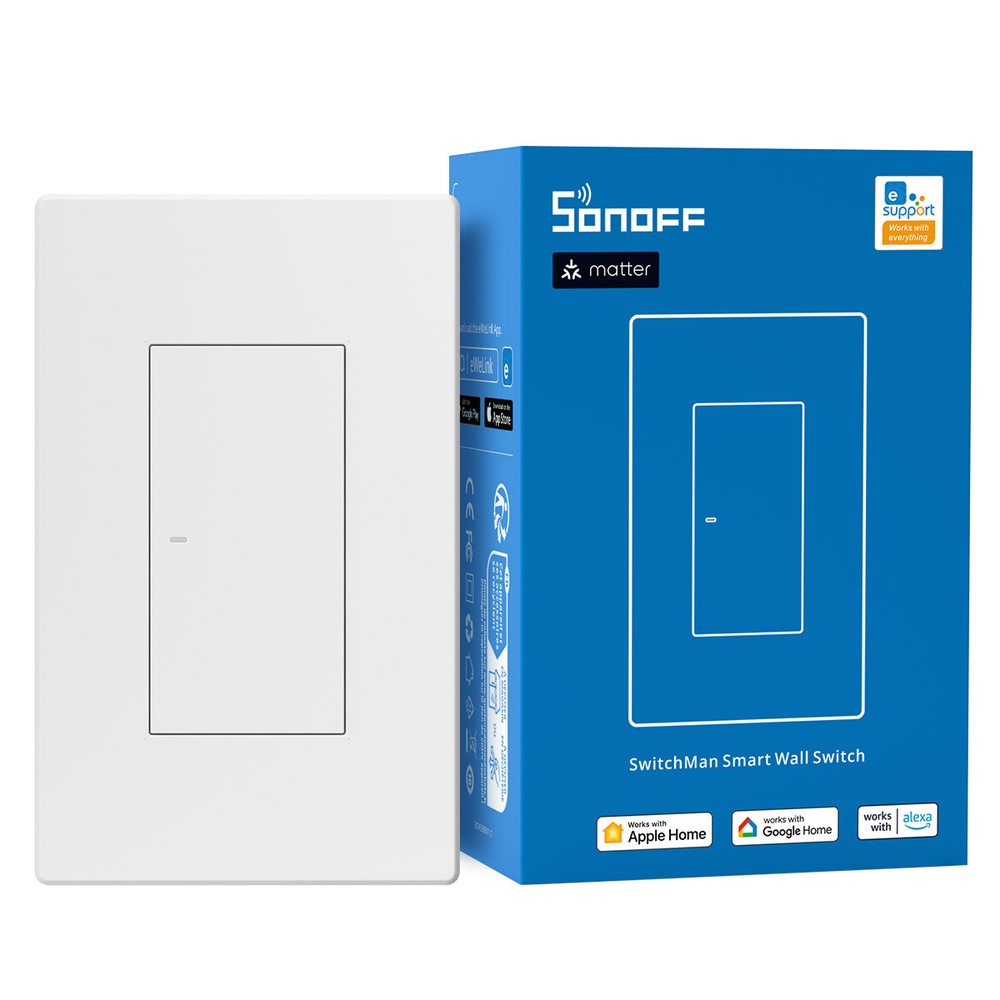 SONOFF SwitchMan Smart Wall Switch-M5, WiFi Light Switch Support Matter Protocol