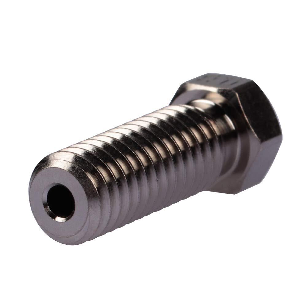 Long M6 Thread Plated Copper Nozzle 0.6 Nonstick High Performance Compatible Wit