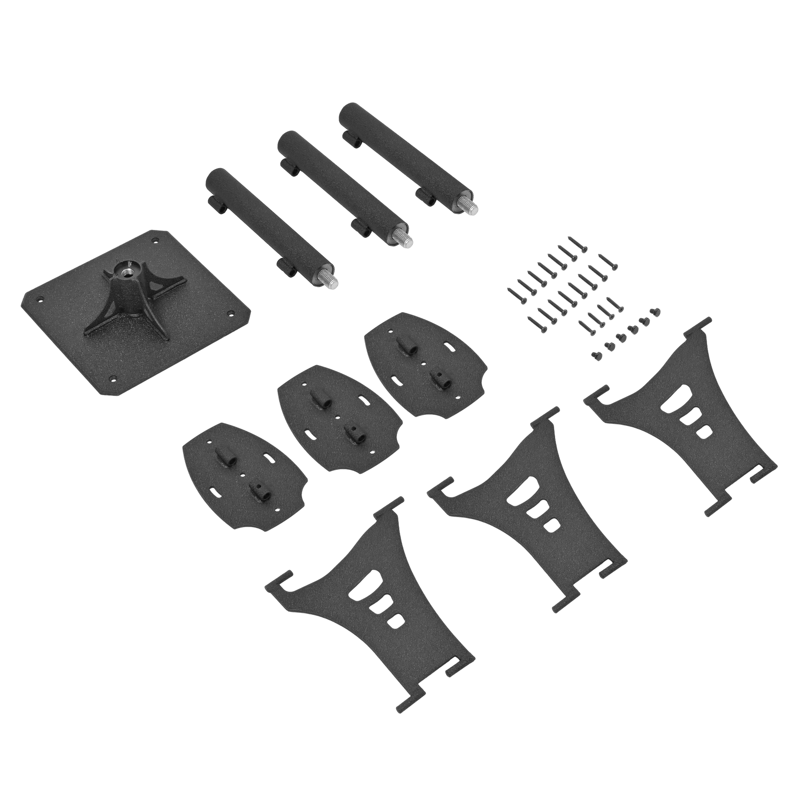 Black Trophy Tree Pedestal Stand Shoulder Mount Style For 3 Taxidermy Display