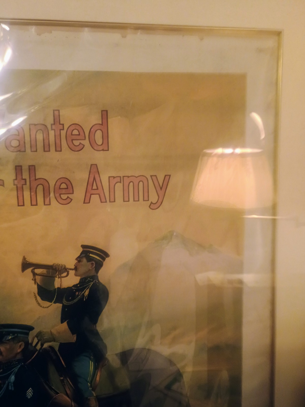 Large Original 1908 Army Recruiting Poster