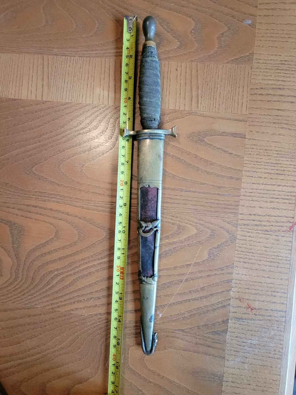 Civil War Officer's Dagger with Sheath Used Free Shipping