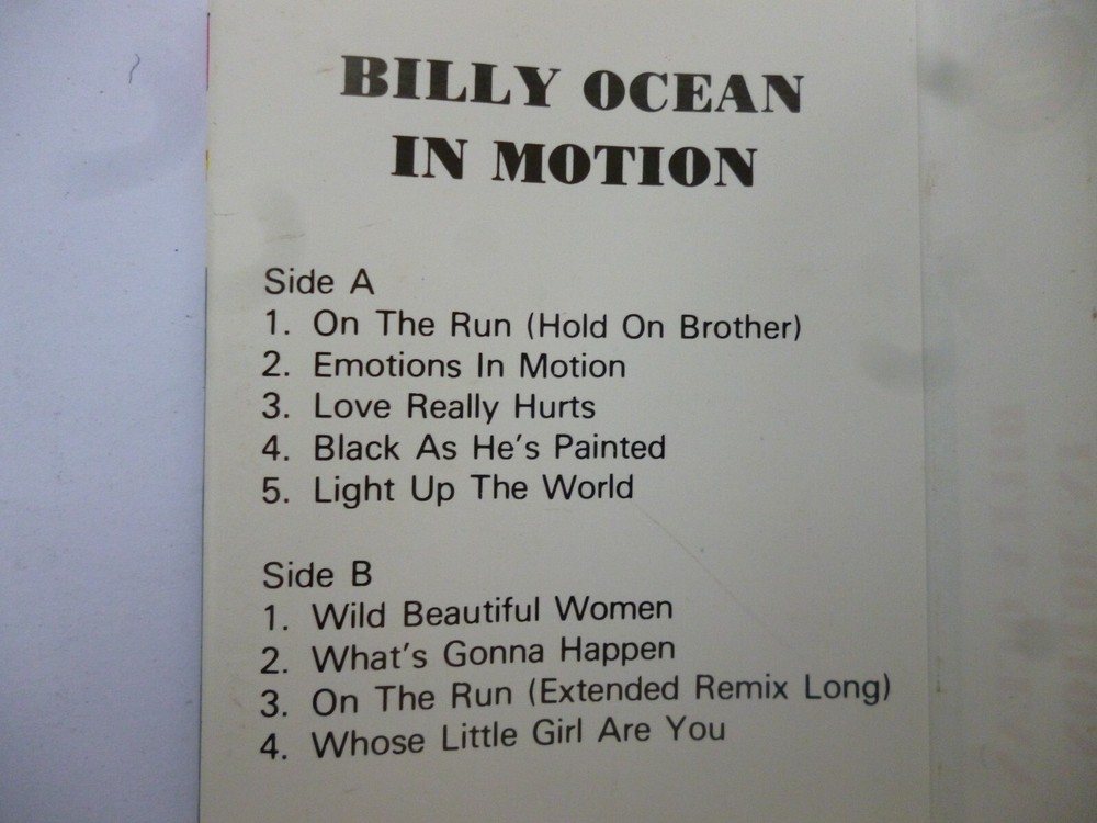 BILLY OCEAN - IN MOTION - CASSETTE