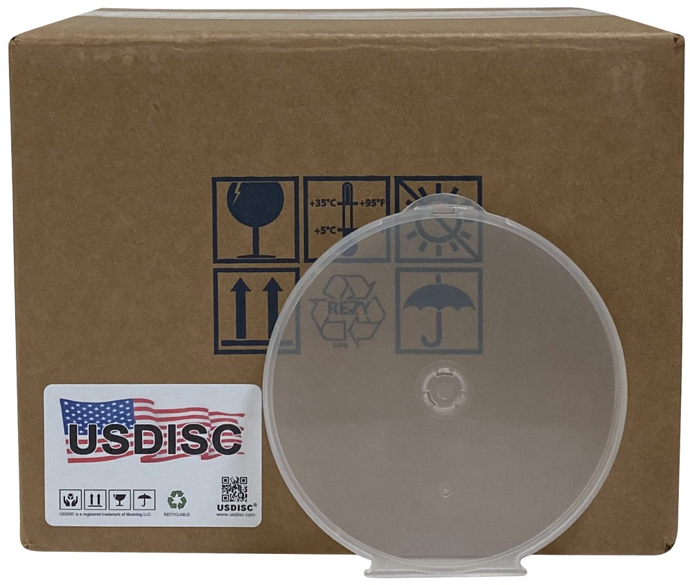 USDISC Clamshell Cases, Single 1 Disc (Clear) Lot