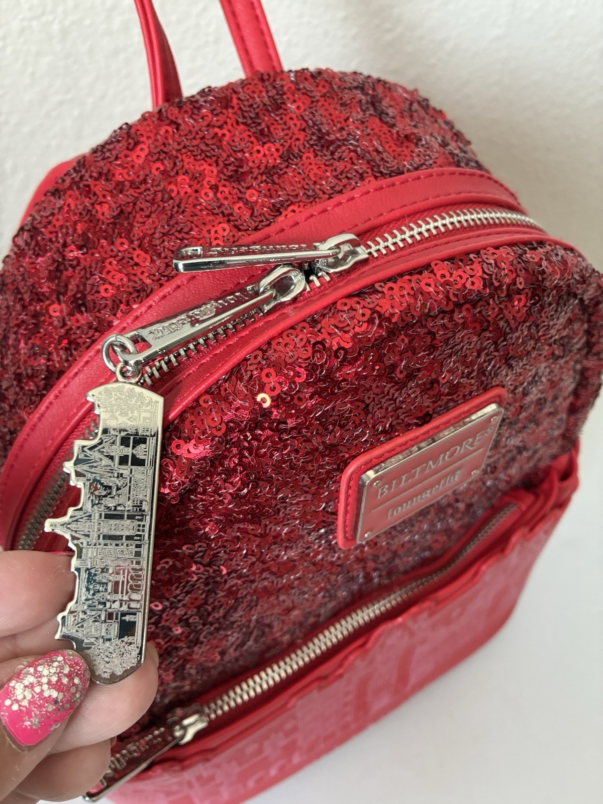 The Biltmore Limited Edition Loungefly Bag- Red Sequin