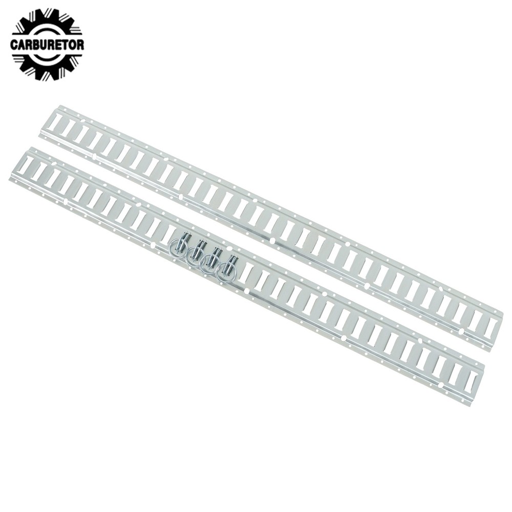 Silver 12 Pack 60" E Track Rail Sections With Mounting Hardware For Trucks Vans