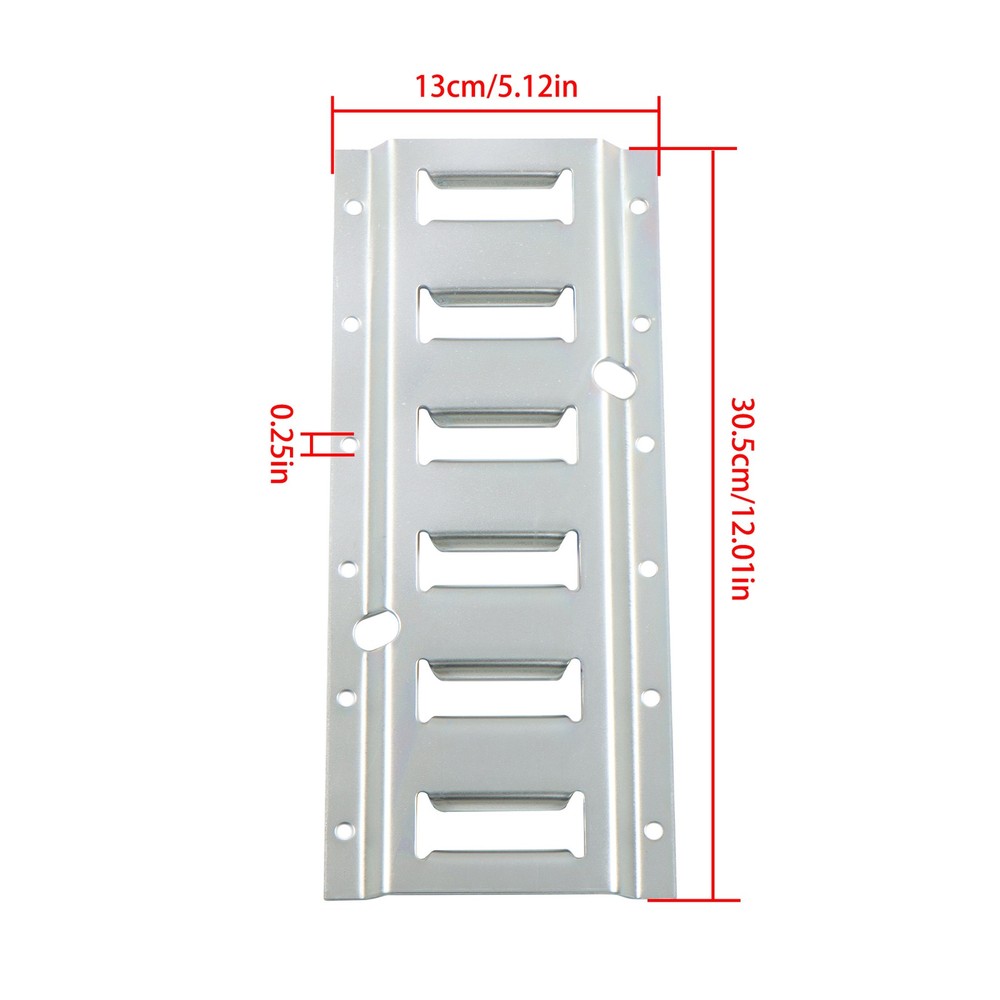 Labwork E-Track Storage Kit 2× Dual Arm E-Track Hooks 2 x 1ft E-Track Sections
