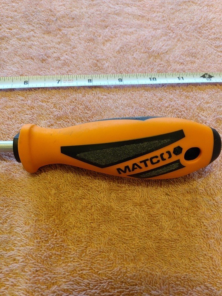 Matco Tools Slotted Screwdriver Orange New
