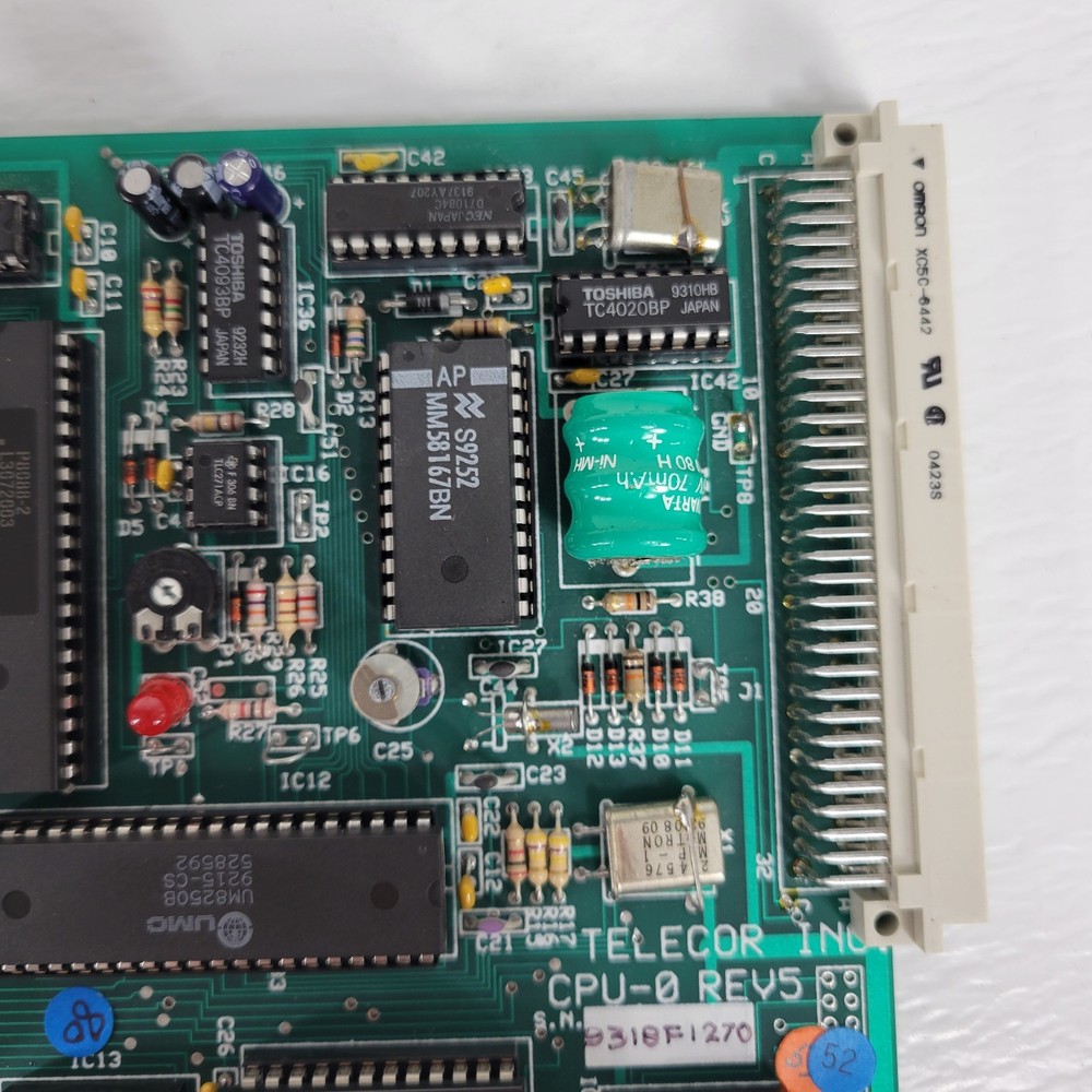 Telecor CPU-0 Rev 5 Plug In Module BCE Computer PCB Control Board