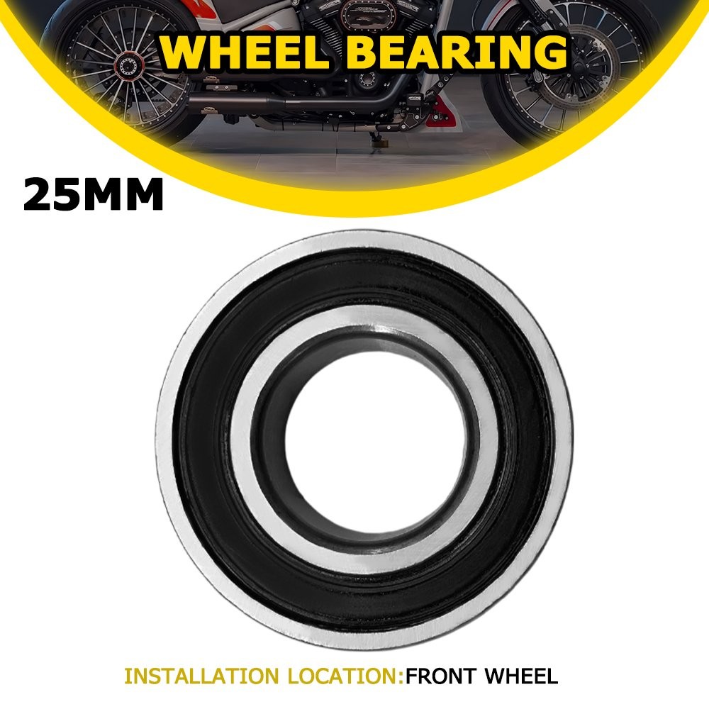 25mm ID Front Wheel Bearing Replace 1Kit For Harley 21" Wheels ABS Compatible US