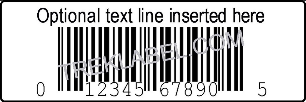 1000 Custom Printed UPC Barcode Number (supplied) Label Stickers Rolls