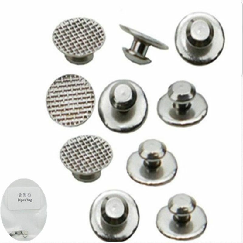 100Pcs Dental Orthodontic Lingual Button Bondable Round Mesh Monoblock Brackets