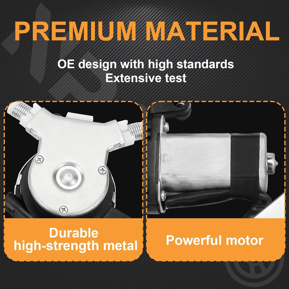 2003-2008 Honda Pilot Front Passenger Side Power Window Regulator–Compatible