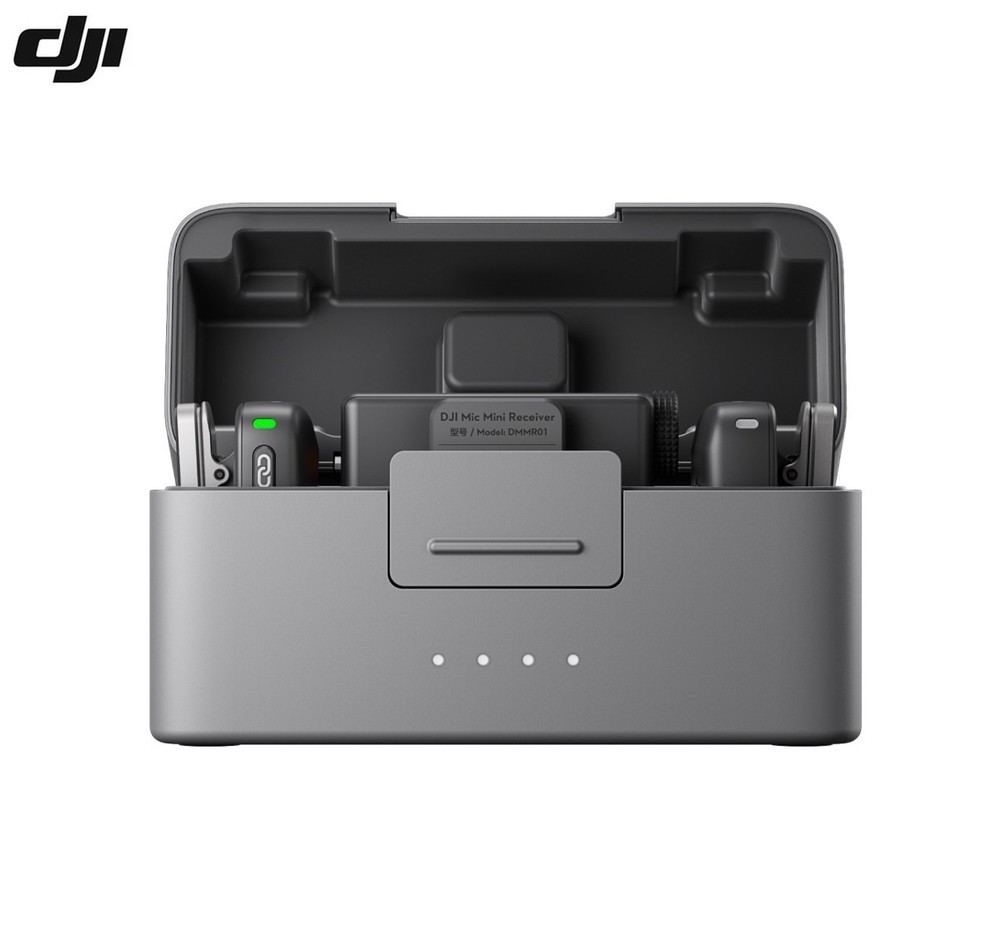 DJI Mic Mini (2TX+1RX+Charging Case) Wireless Microphone For Creators Full Set