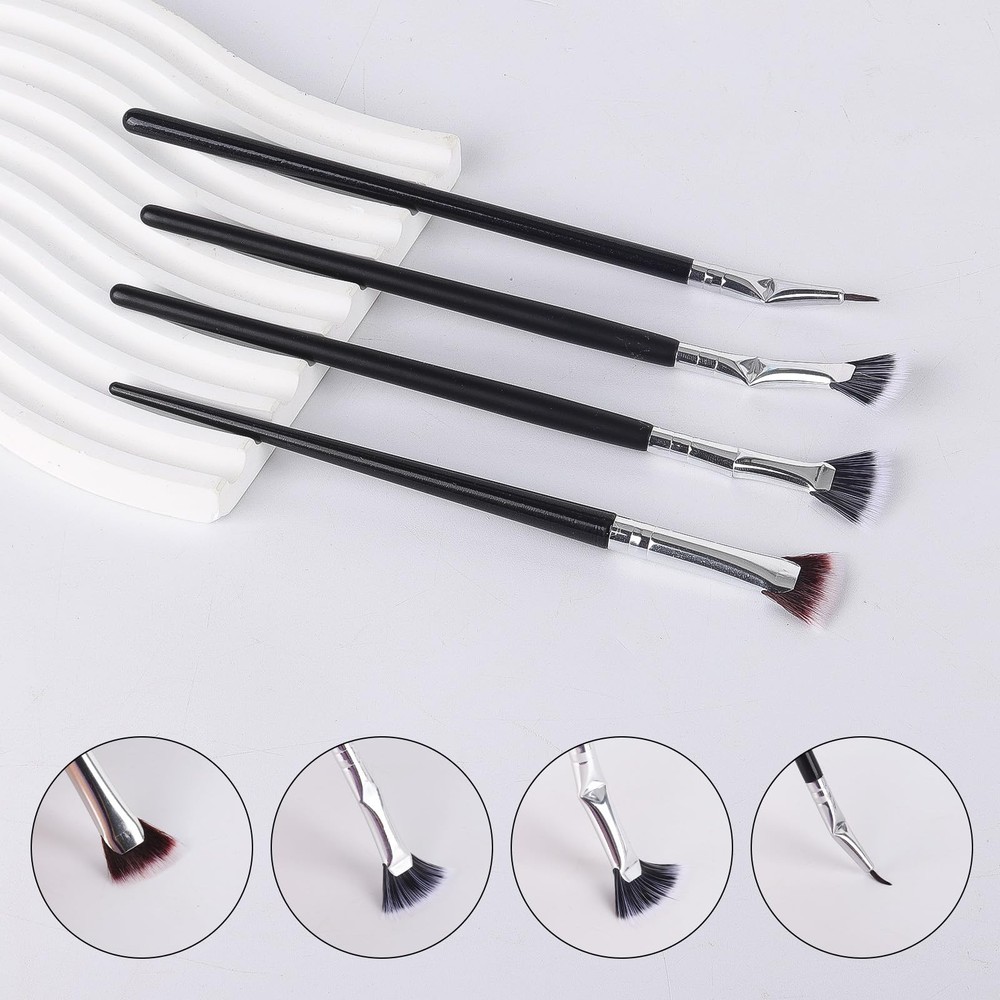 6 Pack Dual-Ended Eyelash Combs and Spoolie Brushes for Extensions