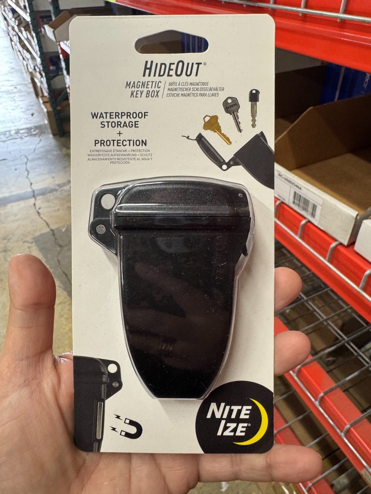 HideOut™ Magnetic Key Box-Black