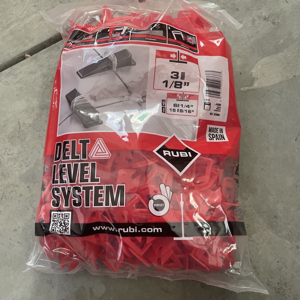 Rubi Tools Delta Tile Leveling System 1/8" (3MM) 400 Count