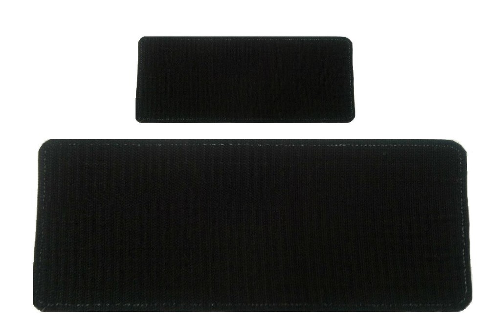 F PSO D H SECURITY EMB PATCH 10x4 & 5X2 hook on back blk/GRAY