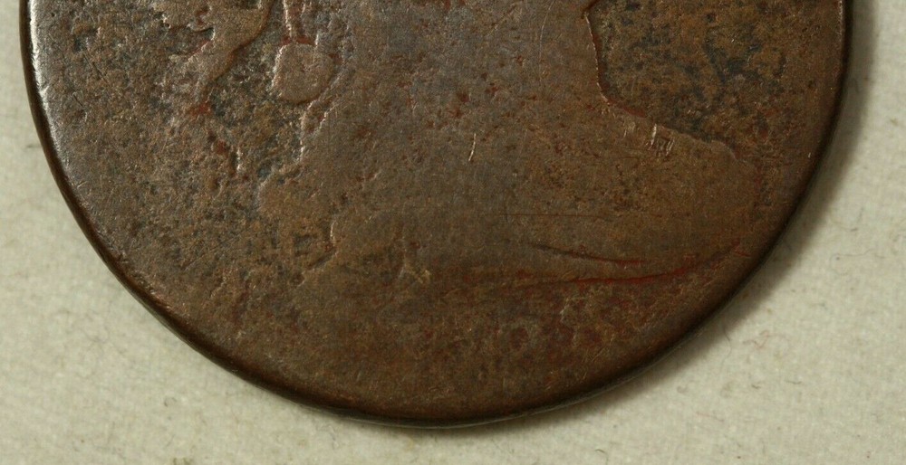 1798 Draped Bust Large Cent. Poor