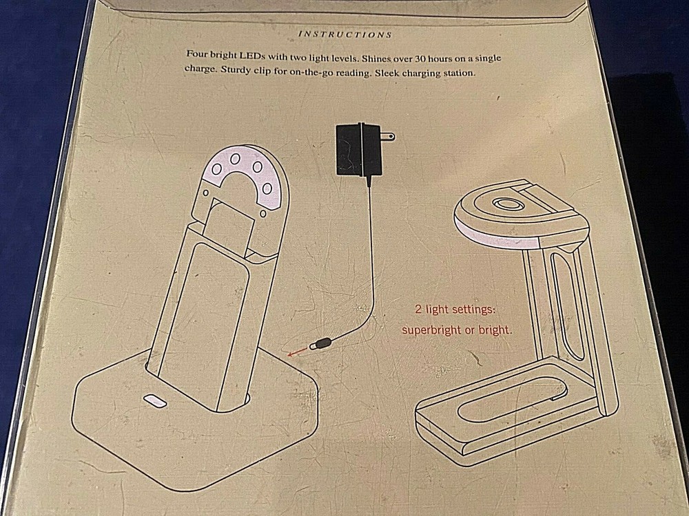 Bookmarked Rechargeable 4 LED Book Light
