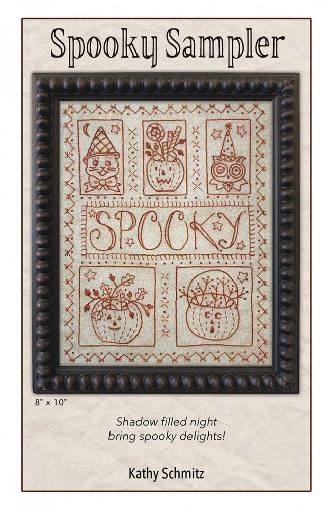 Spooky Sampler Embroidery Pattern from Kathy Schmitz Studio