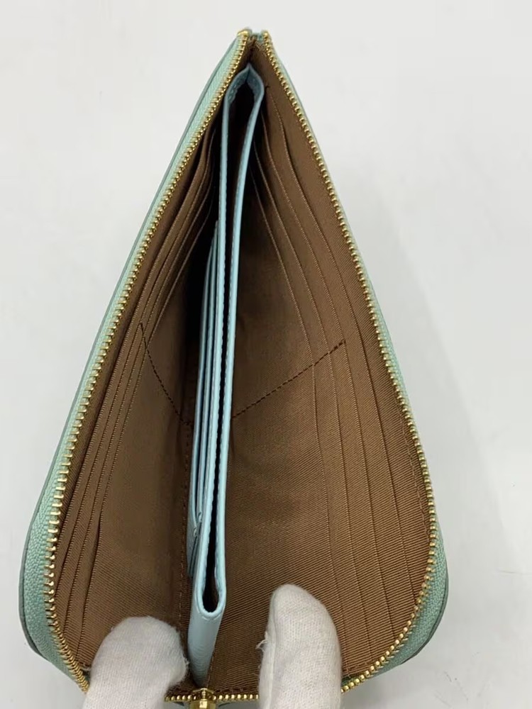 efffy Long Wallet GRN Plain Women's