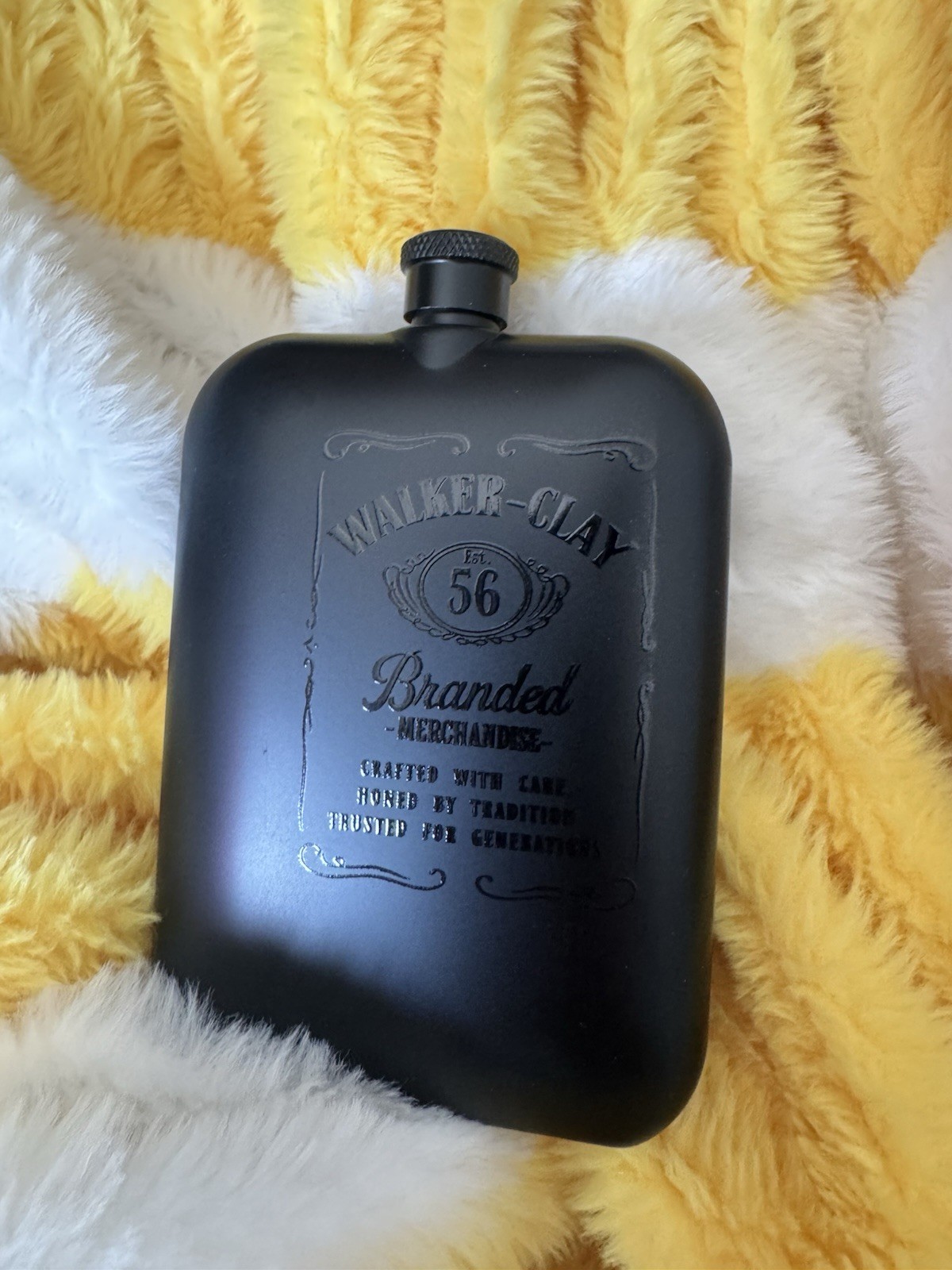 Walker-Clay 6 oz Luxe Black FLASK Signature Collection 170 ML Origaudio New-Box