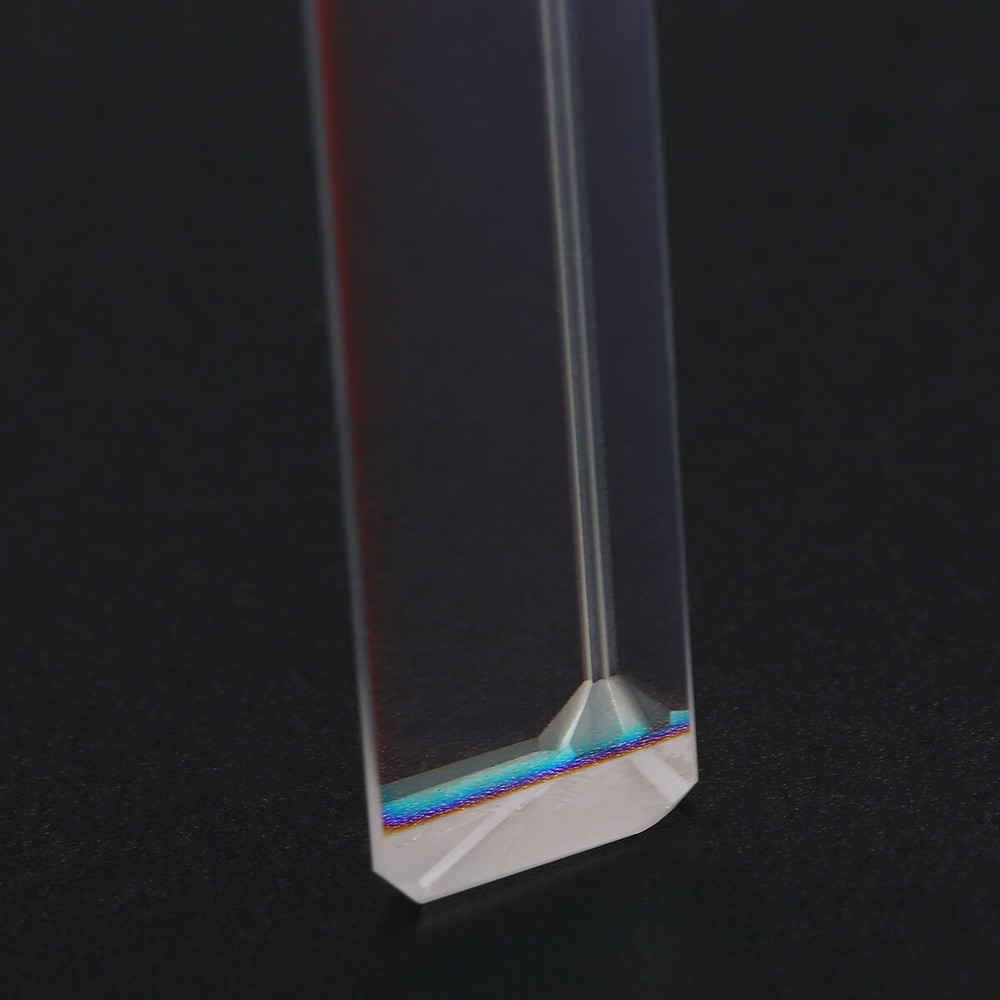 80-91mm Optical K9 Glass Triple Triangular Prism Physics Teaching Light Spectrum