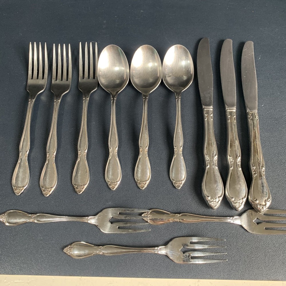 Oneida Community Chatelaine Stainless 3 Place Set (12 Total Pieces).