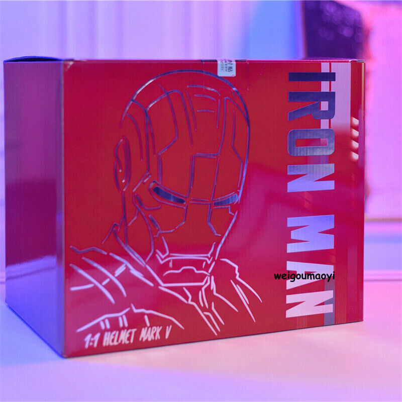 Iron Man 1:1 MK5 Jarvis Deformable Voice Control Wearable Helmet Christmas Mask