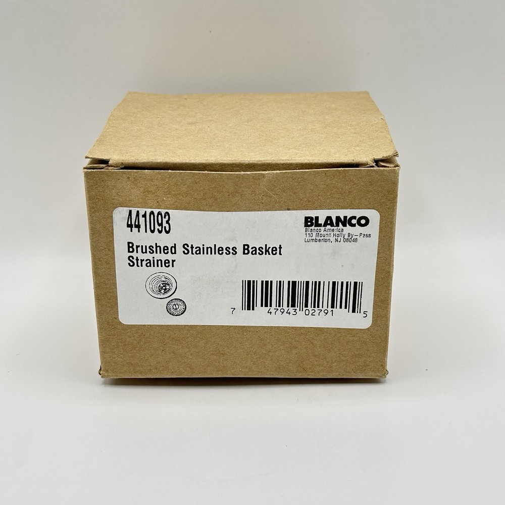 Blanco 3-1/2" Basket Strainer and Sink Flange-Brushed Stainless