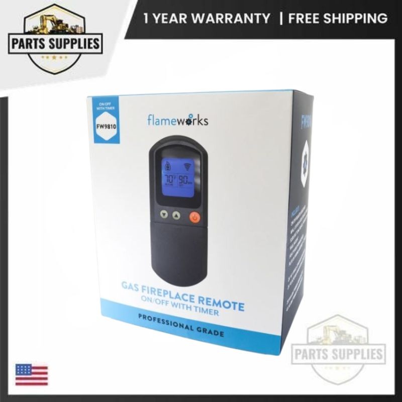 FW9810 Flameworks On / Off Gas Fireplace Remote Control Kit with Timer