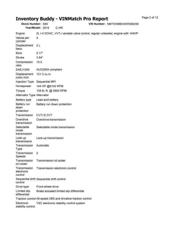 Camera/Projector Camera Front Windshield Mounted Fits 19 C-HR 1117762