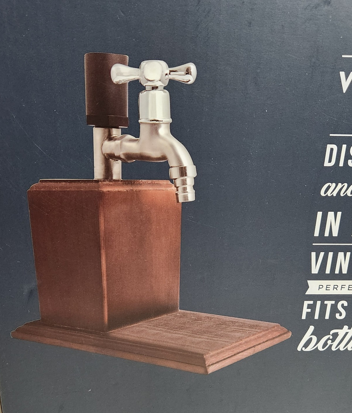 Hammer & Axe Wood Drink Dispenser Your Favorite Liquor