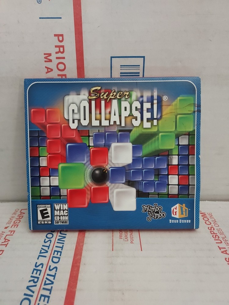 Super Collapse! CD-ROM Software for PC and Mac Good Used No Keycode - #177