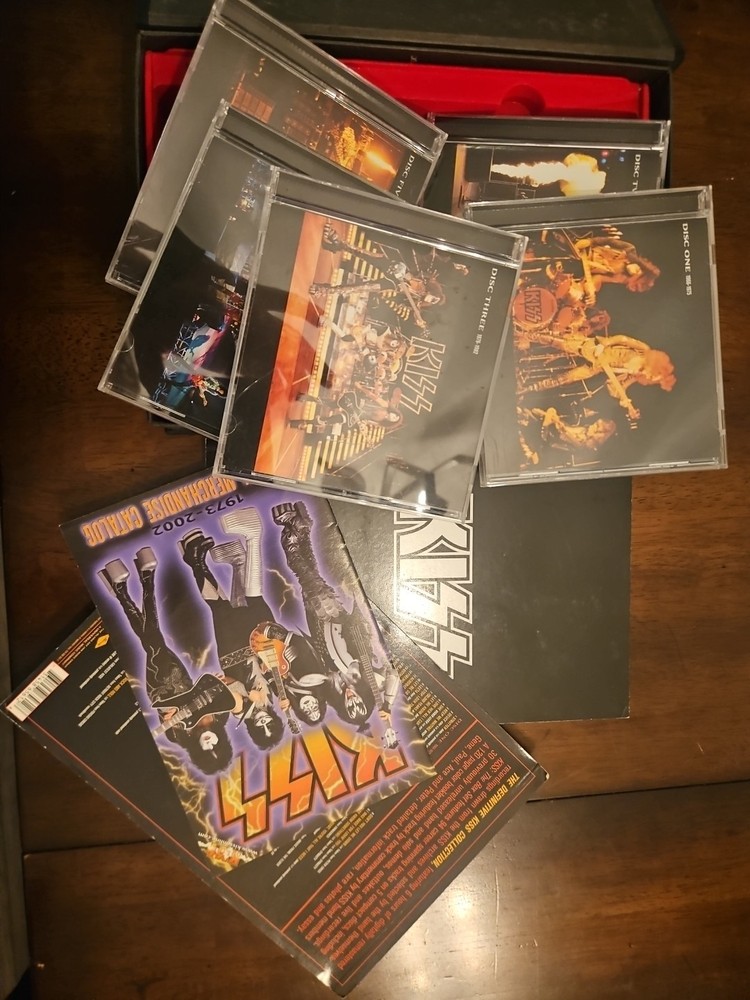 KISS The Definitive Collection Box Set Complete ~Book + 5 CDs 2001 Pre Owned