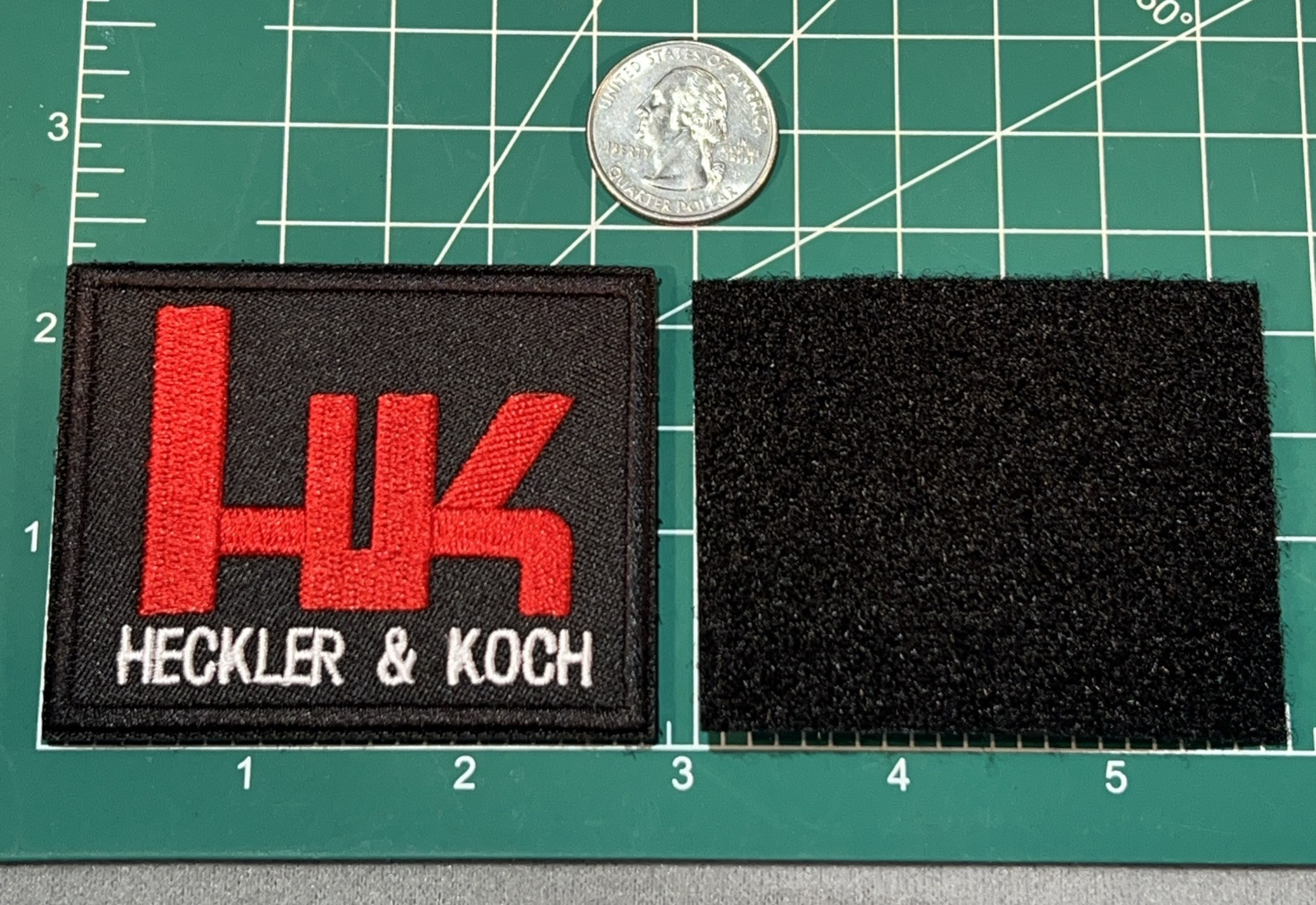 🔥HK Heckler & Koch Firearms Embroidered Hook N Loop Patch HK45C SP5 VP9 VP40 P7