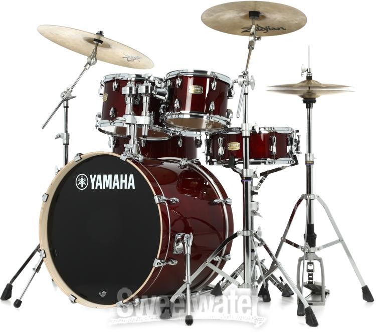 Yamaha Stage Custom Birch Shell Pack - 5pc - Cranberry Red
