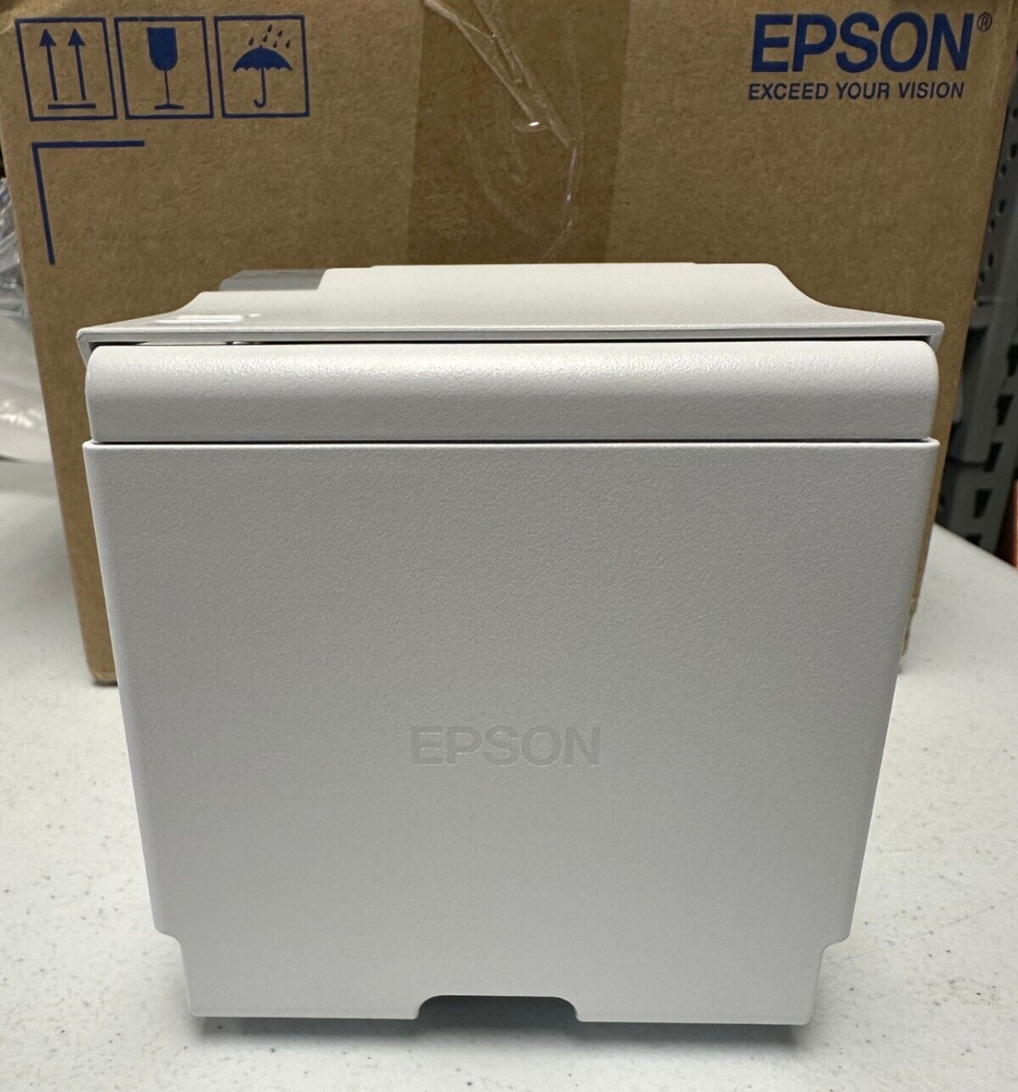 EPSON TM-M10 Compact 2" Receipt Printer, Auto-cutter, USB, White, c31ce74001