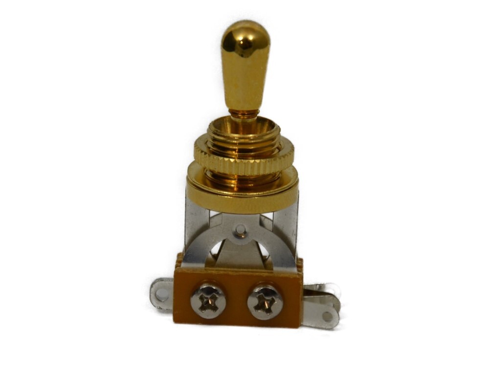NEW - Short Straight Toggle Switch - GOLD, #EP-4364-002