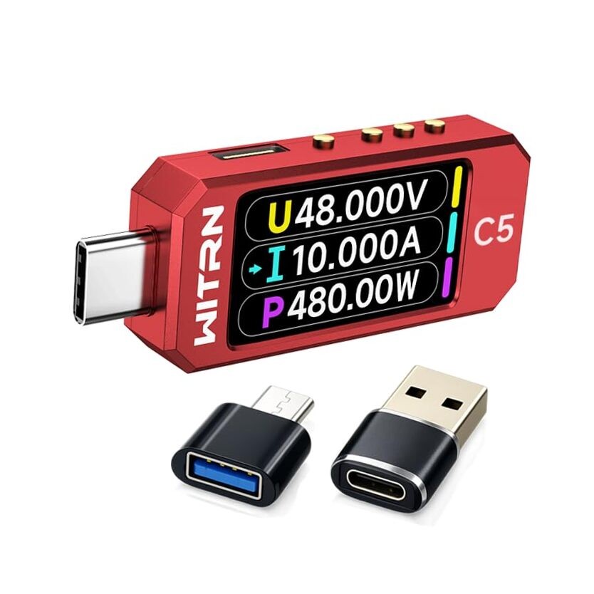 USB Power Meter PD 3.1 Type-c Tester Digital Multimeter Current C5(20bit)