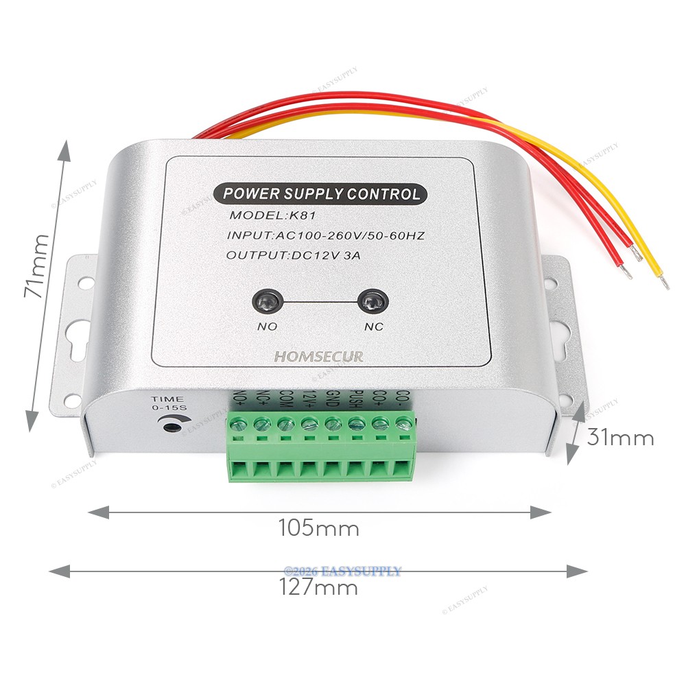HOMSECUR APP WIFI Password Access Control Set Surface Mount Drop Bolt Lock